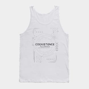 Coexistence tech wear logo light Tank Top